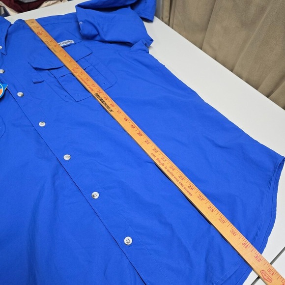 Columbia Bahama Shirt Men XL Button Omni Shade PFG Vented Fishing UPF 50 New - Picture 10 of 12